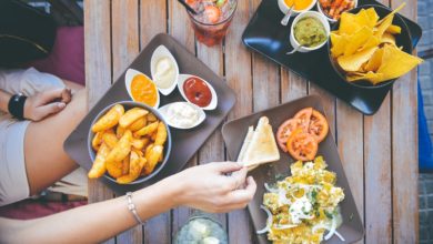 Einfaches Mittagessen mit wenig Zutaten