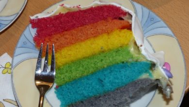 Regenbogentorte Rezept - Die farbenfrohe Überraschungstorte