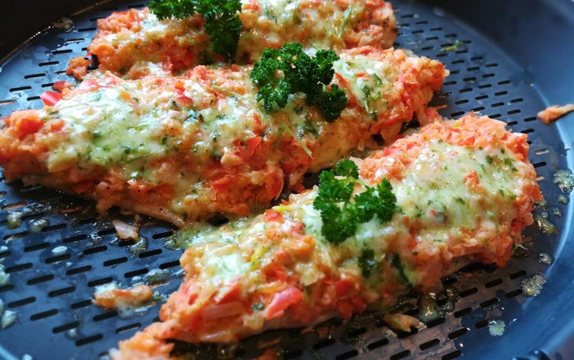 Zanderfilet mit Gemüsekruste Thermomix Rezept