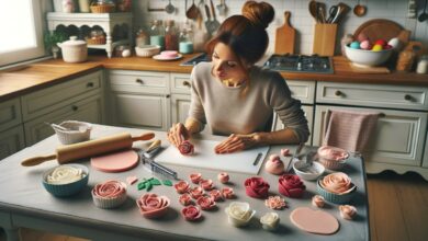 Einfache Fondant Deko Ideen - So gelingen Fondant Rosen