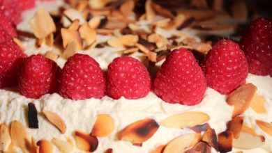 Frischkäsetorte ohne backen mit Himbeeren – Rezept