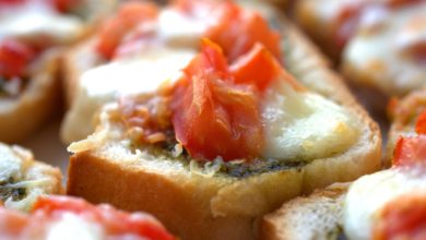 Überbackene Bruschetta – Rezept mit Baguette aus dem Thermomix