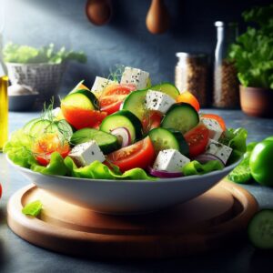 Griechischer Bauernsalat gesund, schnell und lecker