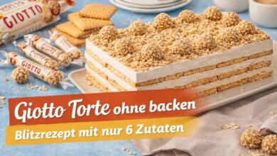 Giotto Torte ohne backen – Blitzrezept mit nur 6 Zutaten