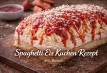 🍦 Spaghetti Eis Kuchen mit Biskuit: Einfach & Ohne Backen! 🍦 Spaghetti Eis Kuchen mit Biskuit: Einfach & Ohne Backen!
