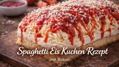 🍦 Spaghetti Eis Kuchen mit Biskuit: Einfach & Ohne Backen! 🍦 Spaghetti Eis Kuchen mit Biskuit: Einfach & Ohne Backen!