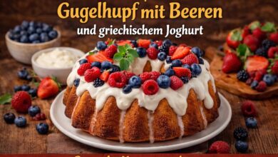 Gugelhupf mit Beeren und Joghurt