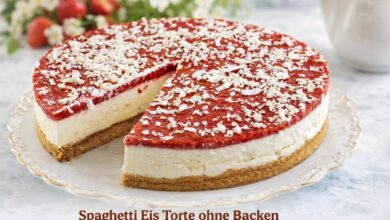 Spaghetti Eis Torte – ohne Backen –