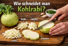 Wie schneidet man Kohlrabi