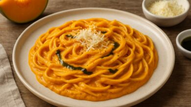 Kuerbis Pasta vegetarisches Thermomix Rezept
