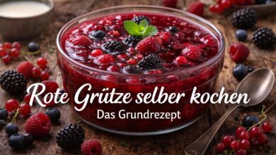 Rote Gruetze selber kochen Das Grundrezept
