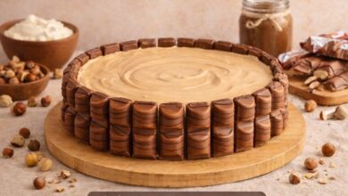 Cremige Kinder-Bueno-Torte ohne Backen Cremige Kinder-Bueno-Torte ohne Backen