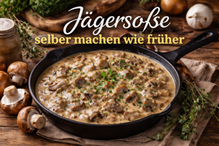 Jägersoße selber machen wie früher – Rezept einfach und schnell