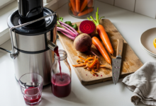 Rote Bete Saft selber machen - gesund und immunstärkend [Bildinhalt mit KI erstellt]