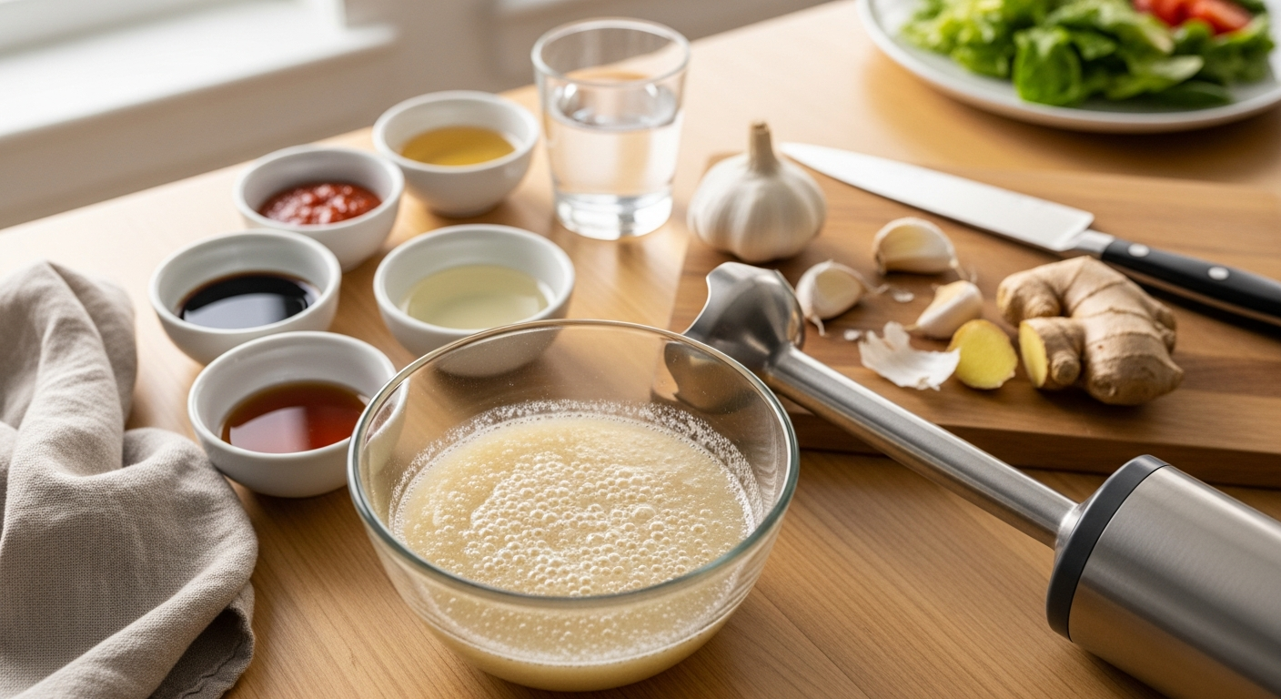 Dressing ohne Öl selber machen mit einfachen Rezept