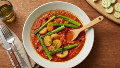 Fasolakia Rezept - Griechische grüne Bohnen mit Kartoffeln