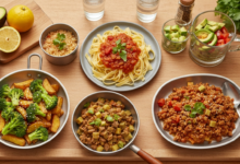 5 Gerichte für wenig Geld gesunde Rezepte