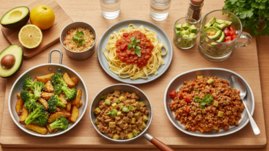 5 Gerichte für wenig Geld gesunde Rezepte