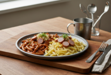 Linsen mit Spätzle und Würstchen aus dem Thermomix
