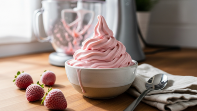 Erdbeer Softeis aus dem Thermomix® TM5 traumhaft lecker