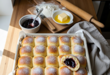 Powidl Buchteln selber backen – Tschechische Rohrnudeln - České buchty