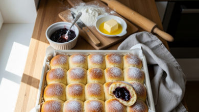 Powidl Buchteln selber backen – Tschechische Rohrnudeln - České buchty