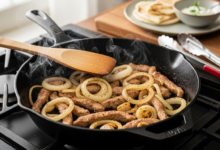 Knuspriges Gyros selber machen in der Pfanne - Rezept schnell und einfach