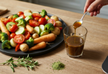 Dressing für Ofengemüse - Rezept mit Balsamico und Ahornsirup