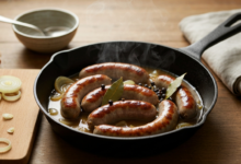 Bratwurst mit Zwiebelsoße - So einfach und doch so lecker