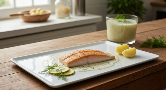 Lachs mit Zitronen-Dill Soße – Rezept für das beliebte Fischgericht