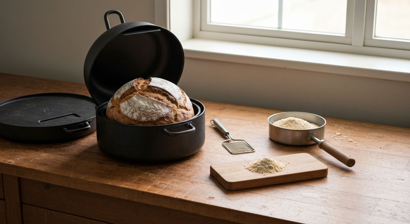 Leckeres Dinkelbrot aus dem Gusstopf | Thermomix® Rezept