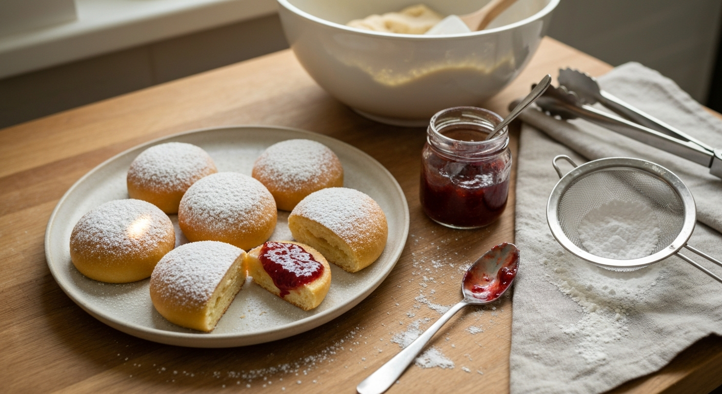 Berliner Pfannkuchen - Rezept zum selber machen