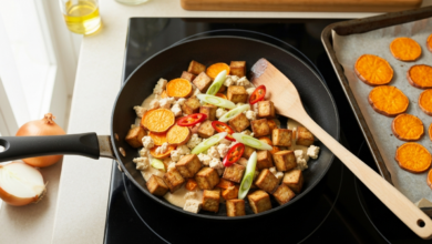 Rezept Süßkartoffel-Pfanne - vegan & vegetarisch