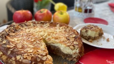 Apfelkuchen mit Crème fraîche einfach und lecker