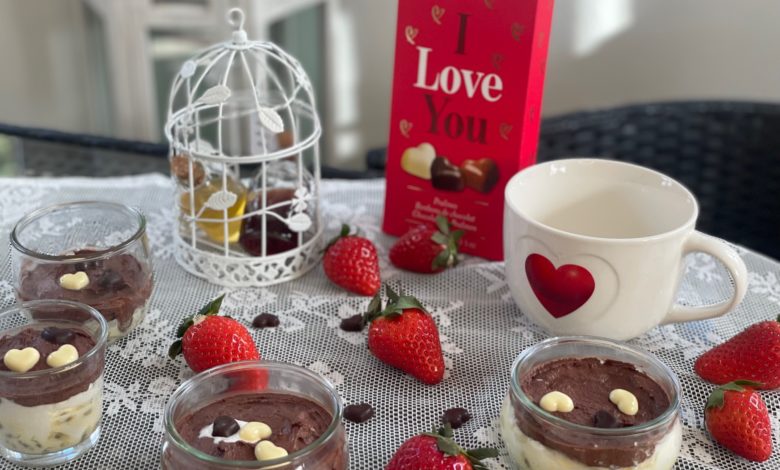 Duo Mousse with Love zum Valentinstag