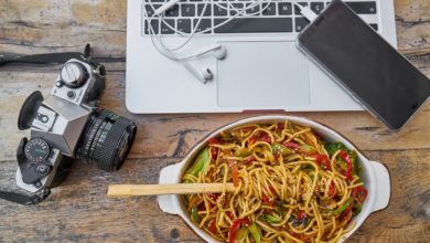 Gesundes Mittagessen - Büro