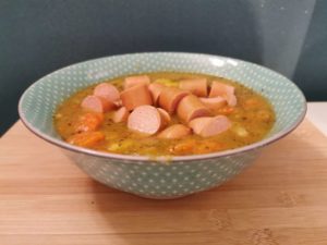 Thermomix Rezept: Möhren Kartoffel Eintopf mit Wienern