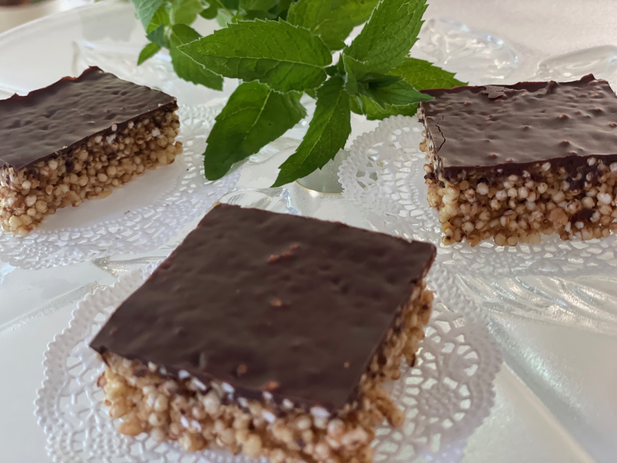Superfood Schokoladen Quinoa Riegel ohne Backen