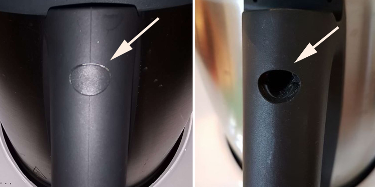 Thermomix Stöpsel vom Griff verschwunden