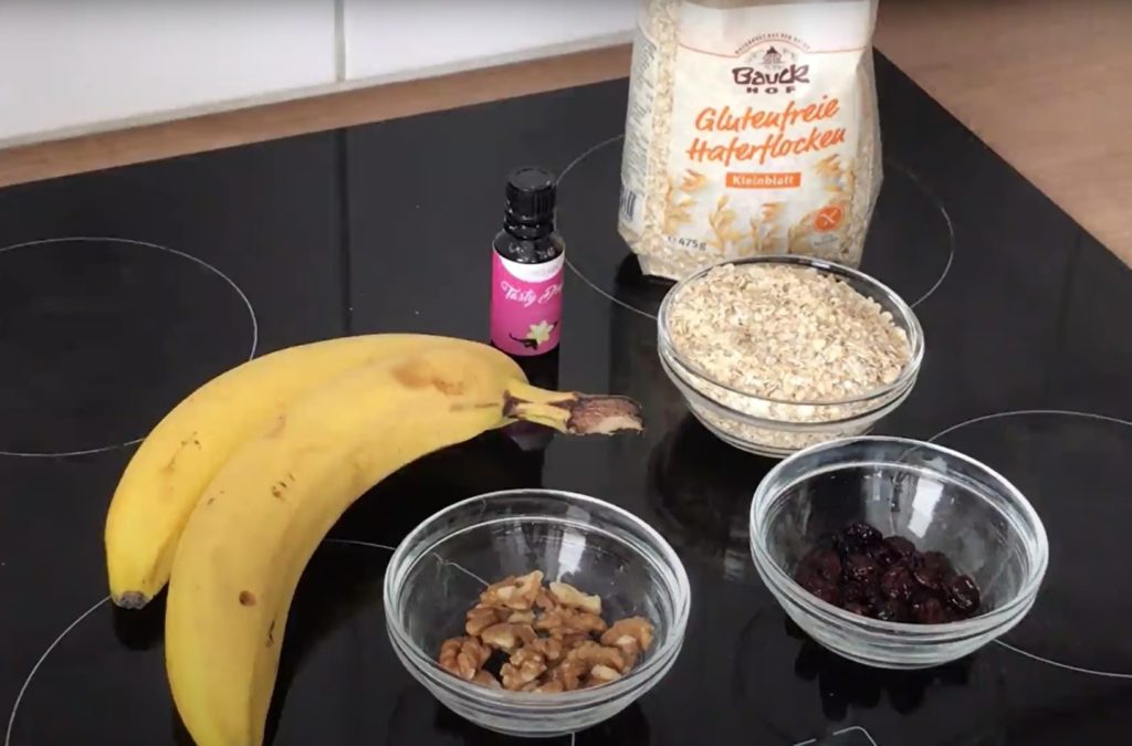 Vegane Haferflocken Bananen Kekse
